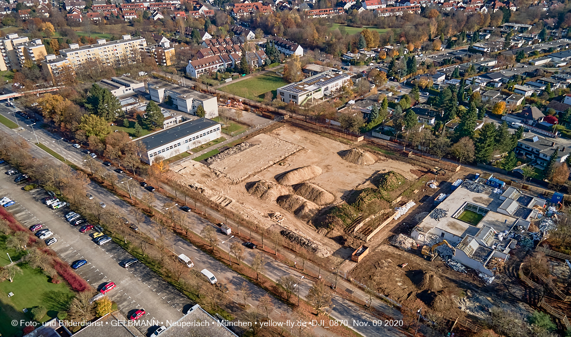 09.11.2020 - Baustelle Grundschule am Karl-Marx-Ring in Neuperlach